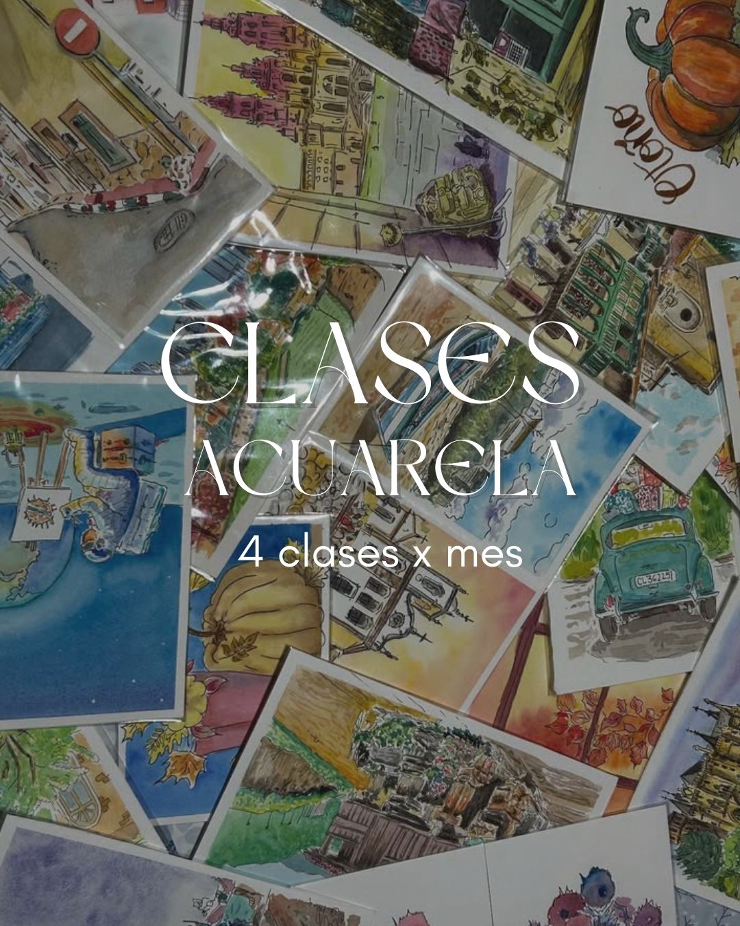 Clases de Acuarela Mensual