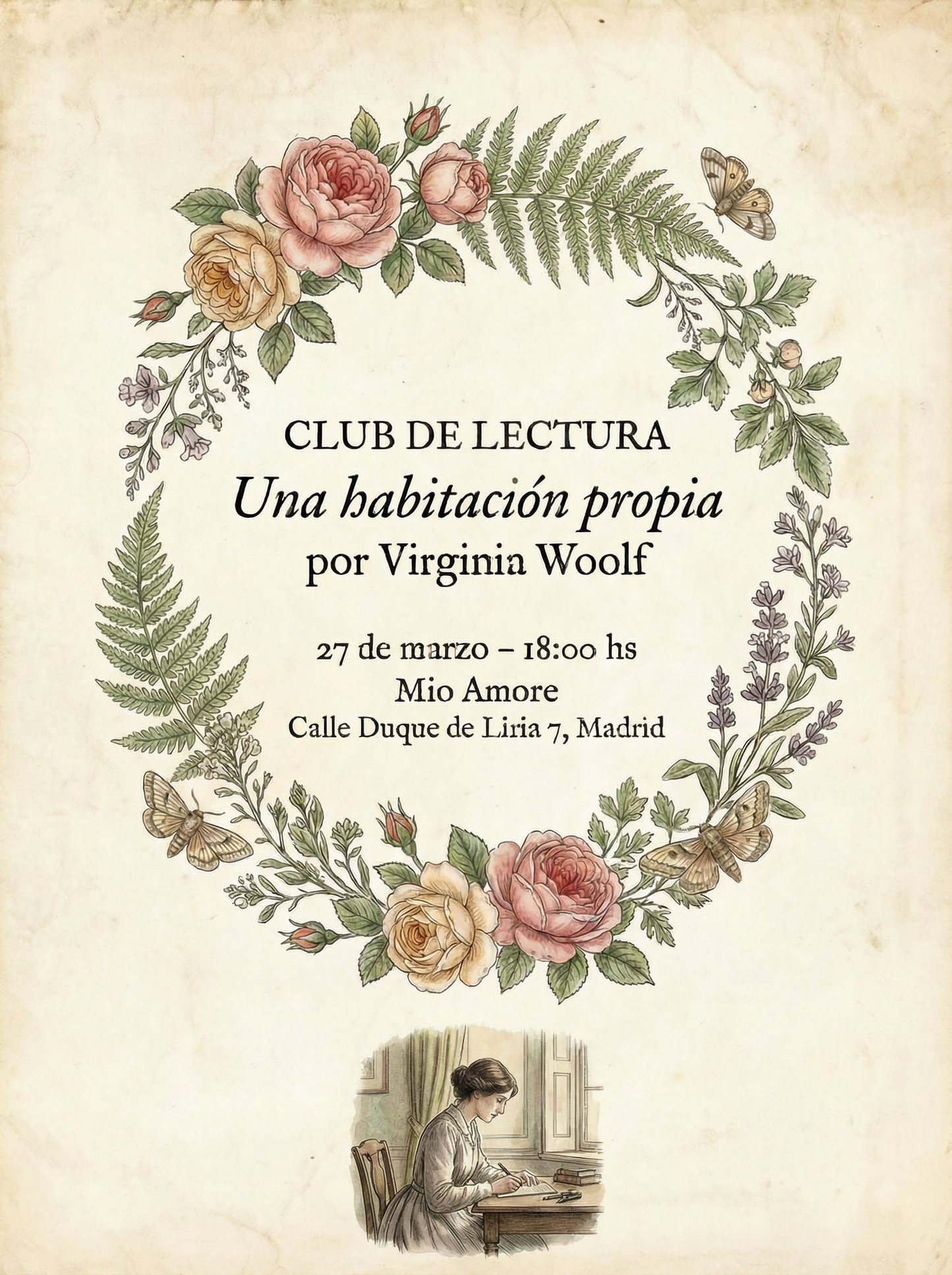 Club de Lectura 27/3 - Una Habitacion Propia Wolf