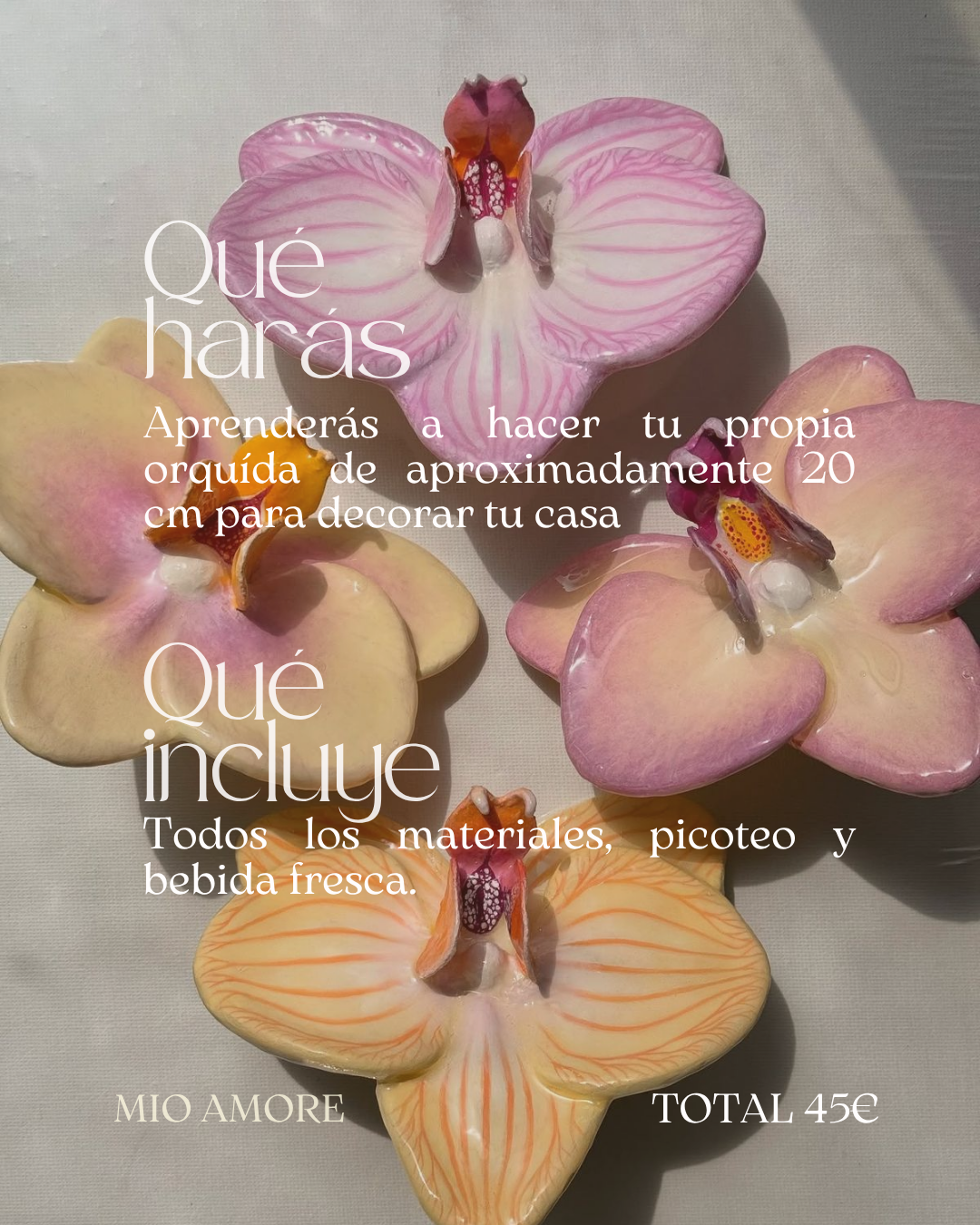 Crea tu Orquídea de Cerámica
