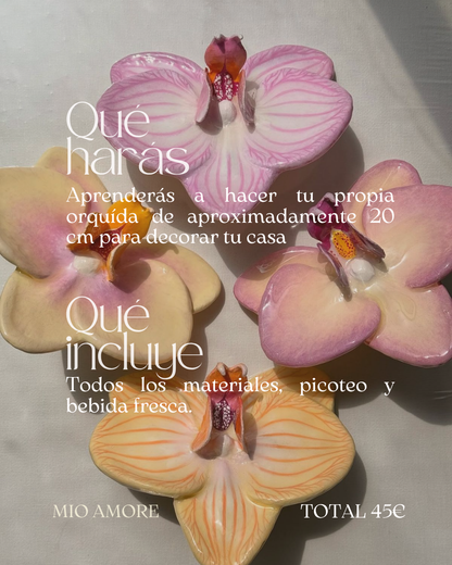 Crea tu Orquídea de Cerámica