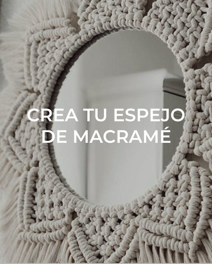 Crea tu espejo de Macramé