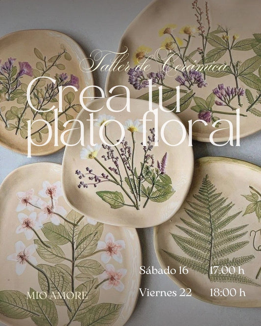 Crea tu Plato Floral de cerámica