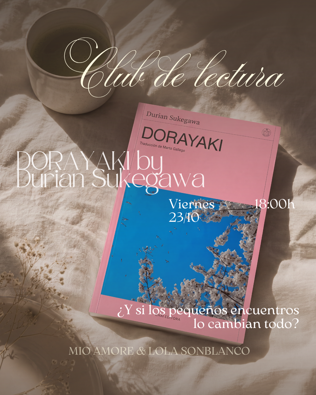 Club de Lectura 23/10 - Dorayaki