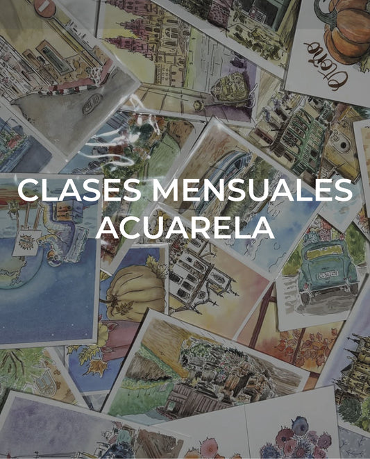 Clases de Acuarela Mensual