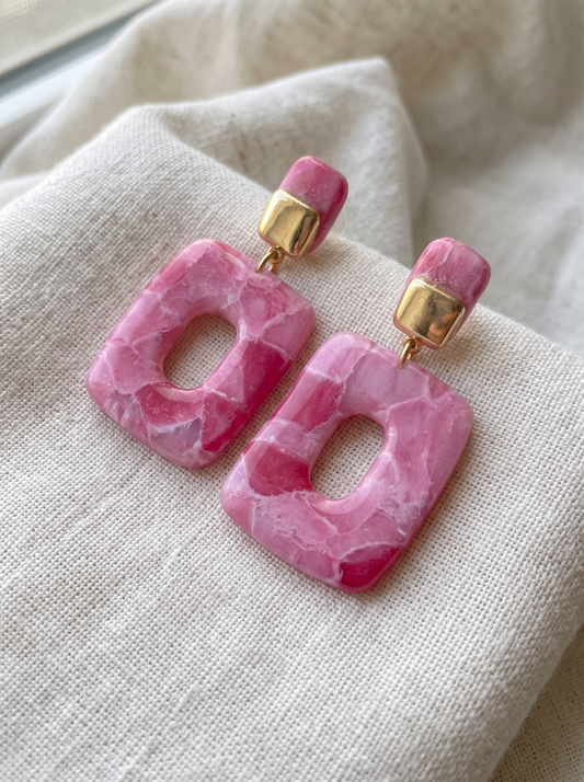 Pendientes Rosa