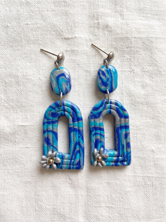 Pendientes Mar Azul