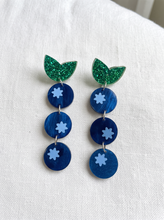 Pendientes Arandanos