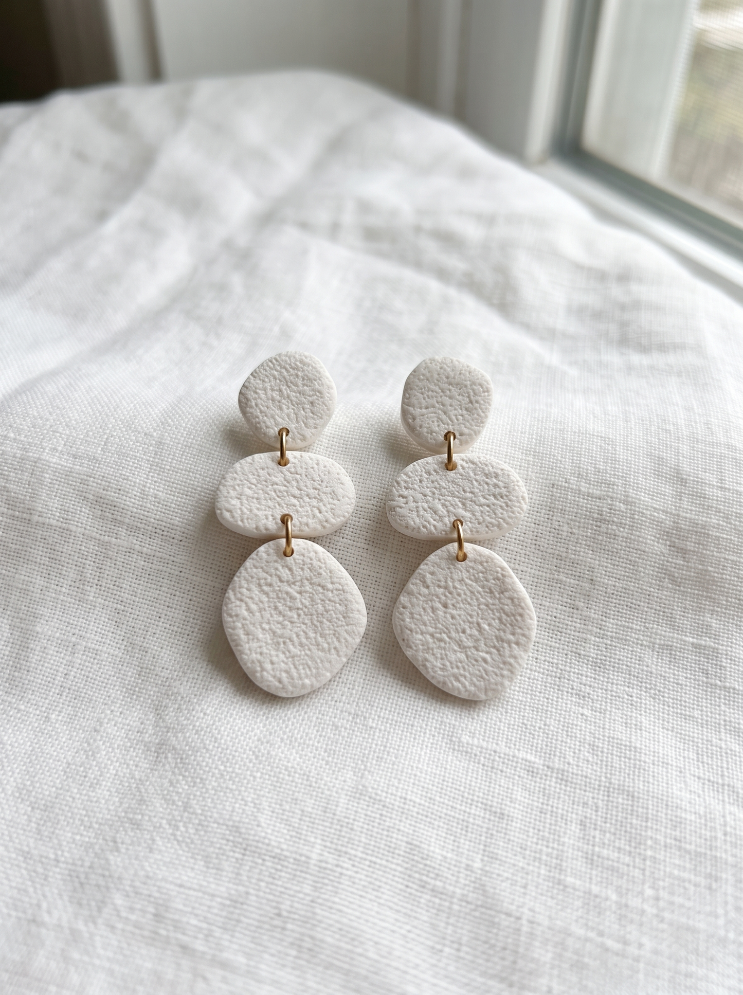 Pendientes Cora Blanco