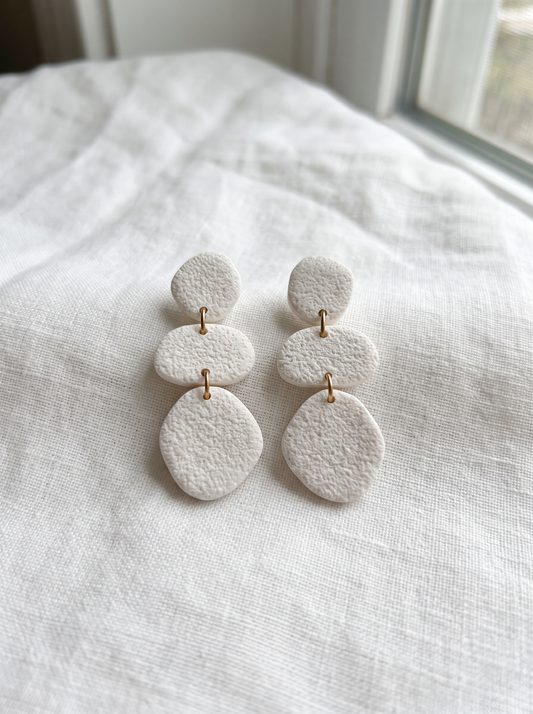 Pendientes Cora Blanco