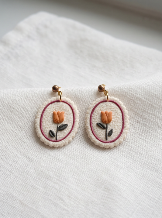 Pendientes Sofia blanco