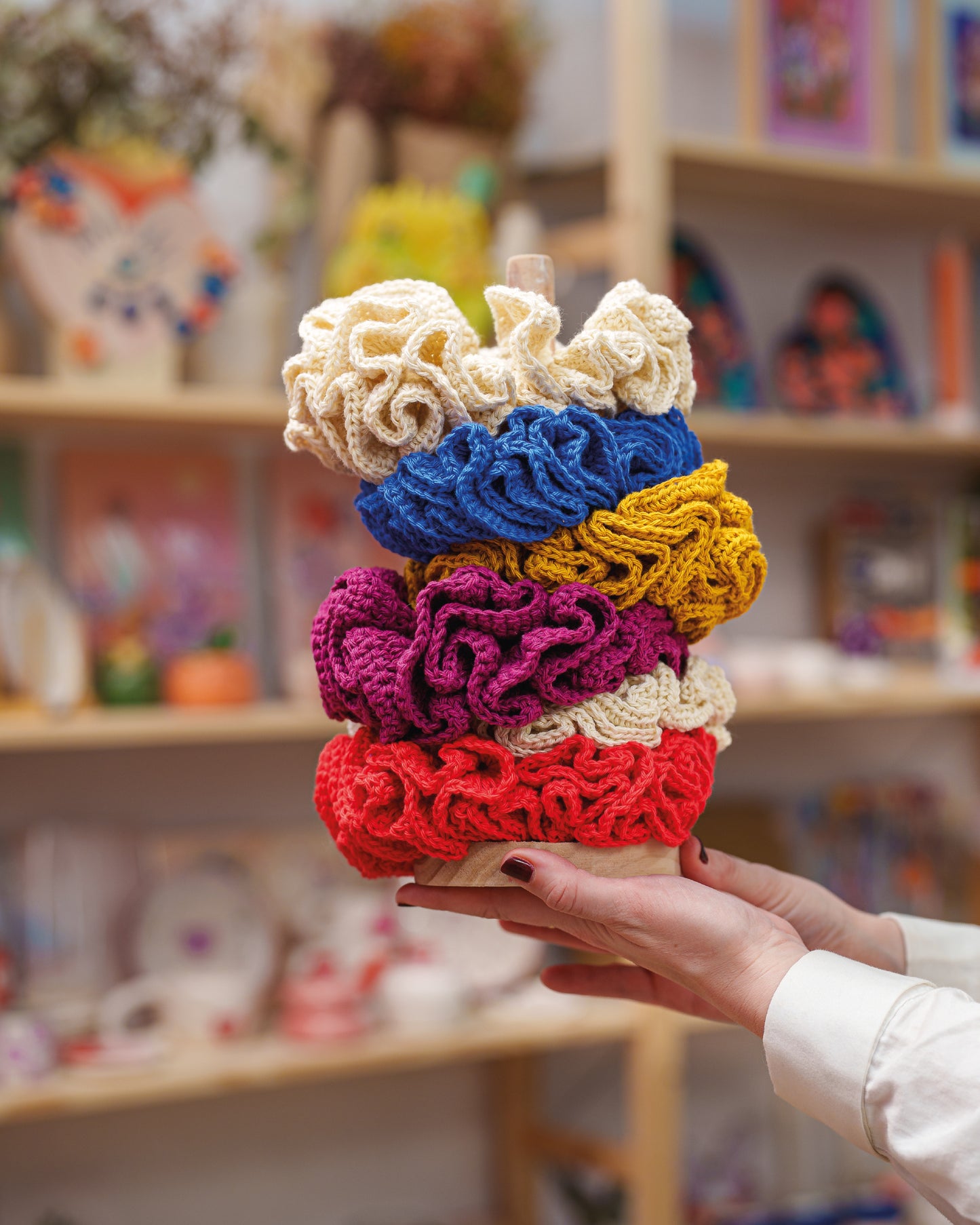 Coleteros de Crochet Multicolor